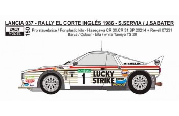 Decal – Lancia 037 „Lucky Strike“ - Rally Corte Inglés 1986